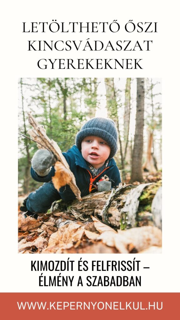 Őszi kincsvadászat gyerekeknek – letölthető lista és játékötletek