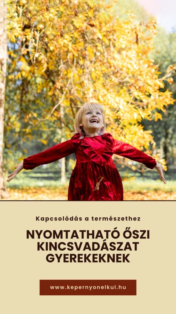 Őszi kincsvadászat gyerekeknek – letölthető lista és játékötletek