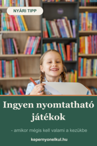 Nyomtatható, letölthető fejlesztő játék gyerekeknek.